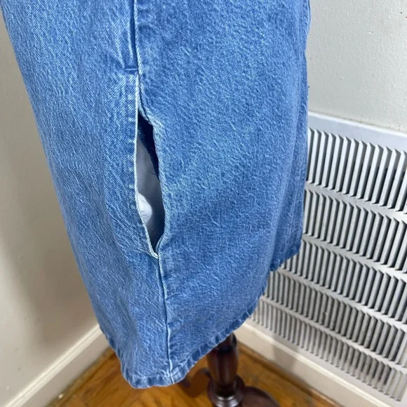 Abercrombie &Fitch Denim Shift Mini Dress Size SP - Picture 7 of 7